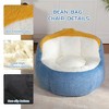 CAVINAS Faux Fur Giant Bean Bag Chair,Multi-Color Bean Bag Couch with Shredded Sponge,Bean Bag Chairs for Adults,Lounge Chair Indoor for Living Room - 4 of 4