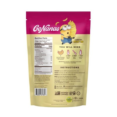 GoNanas Minions Banana Cream Pie Banana Bread and Muffin Mix - 11.9oz