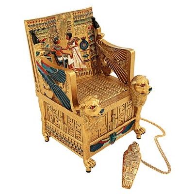 Design Toscano King Tut's Golden Throne Treasure Box
