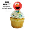 Sesame Street Elmo Face Cupcake Picks Toppers Decoration Set of 6 - 3 of 4