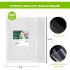 Bonsenkitchen Precut Vacuum Food Sealer Bags 200 Quart 8"x12" BPA Free Commercial Grade, Thick Embossed Bags for Food Storage Sous Vide Cooking - 2 of 4