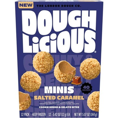 Doughlicious Frozen Salted Caramel Cookie Dough - 5.07oz/12ct