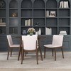 Ashcroft Furniture,Laura Mid-Century Modern Solid Wood Dining Chair (Set of 2) - 2 of 4