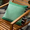 TOWN & COUNTRY TERRA Alara Solid Border Handcrafted Indoor Outdoor Decorative Pillow - 2 of 4