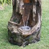 NAYSAYE Fountain Indoor Outdoor Tree Trunk Waterfall Polyresin Floor Standing for Garden Lawn Porch, Gray, 15.4"*39.4"*35.2" - 4 of 4