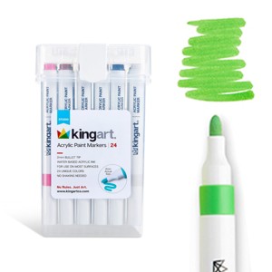 KINGART Acrylic Paint Markers 24 Colors - 1 of 4