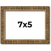 PosterPalooza | Photo Size Textured Gold Picture Frame - UV Acrylic, Foam Board Backing, Hanging Hardware - 3 of 4