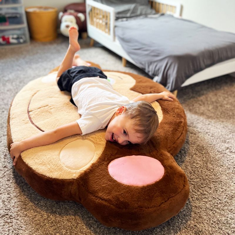 Comfy Monkey Jumbo Plush Inflatable Fluffy Floor Cushion, 2 of 7