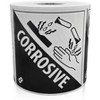 KOVOT - 500 Labels - 4"x4" Corrosive DOT (Class 8) Hazardous Materials Warning Labels 500 Dangerous Goods Labels on Roll D.O.T. Adhesive Stickers - 2 of 4