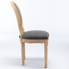 NicBex Dining Chairs Stool Upholstered Chair with Wood Legs Antique Painting Linen Fabric Back for Kitchen - 4 of 4