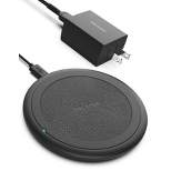 Encased Wireless Charging Qi Pad Fast Charging Ultra Thin Charger Compatible with Apple, Samsung, LG Phones &More AC Adapter Included