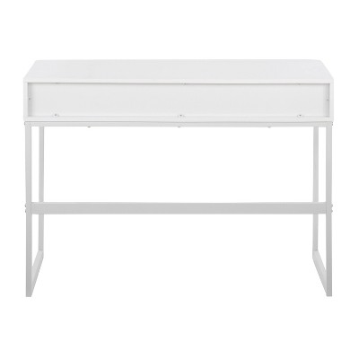 Franklin 32" Sleek Wood & Metal Console Table with Storage