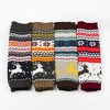 Anna-Kaci Women's Knit Leg Warmers with Reindeer and Snowflake Pattern 15.5x5in - 4 of 4