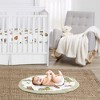 Sweet Jojo Designs Boy Girl Gender Neutral Unisex Baby Tummy Time Playmat Watercolor Woodland Forest Animals Multicolor - 2 of 4