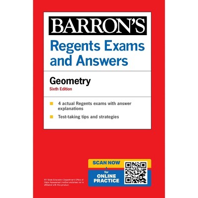 Regents Exams and Answers: Geometry, Sixth Edition - (Barron's New York Regents) 6th Edition by  Barron's Educational Series & Castagna (Paperback)