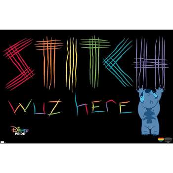 Trends International Disney Lilo and Stitch - Stitch Feature Series Wall  Poster, 14.72 x 22.37, Black Framed Version