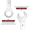 Unique Bargains High Carbon Steel Metric Offset 6-Point End and Angled Open-End Thin Combination Wrench - 4 of 4