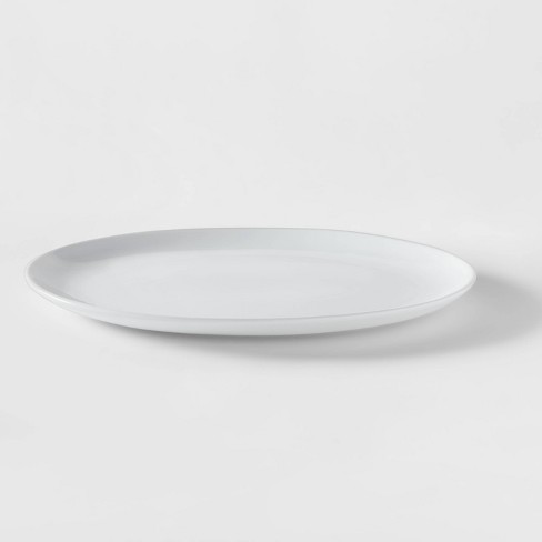 Oval Porcelain Serving Platter 15.5'' White - Threshold™ : Target