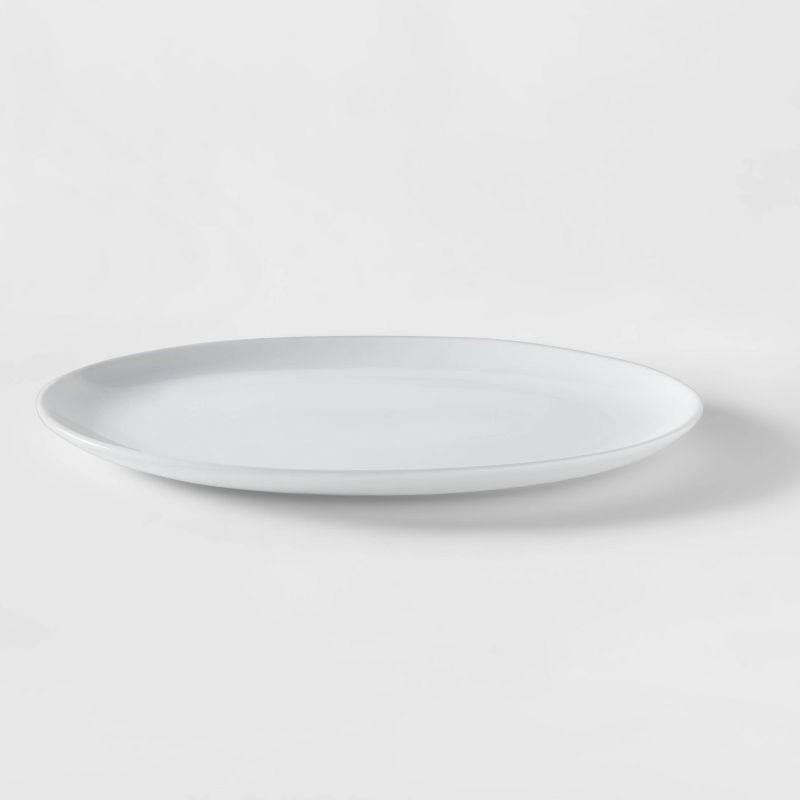 Oval Porcelain Serving Platter 15.5'' White - Threshold&#8482;, 1 of 4
