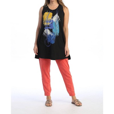 Women's Sunrise Mineral Washed Cotton Sleeveless Top - Jess & Jane