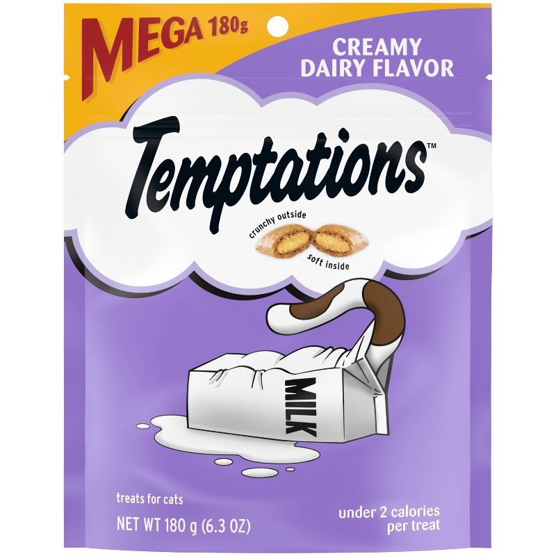 Temptations Creamy Milk Flavor Crunchy Cat Treats, 1 of 15