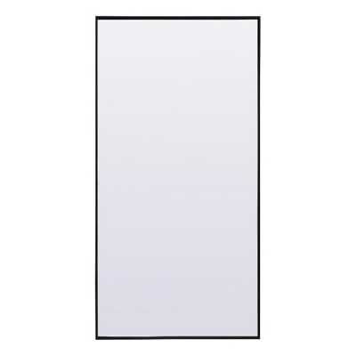 Elegant Lighting Metal Frame Rectangle Full Length Mirror 30x60 Inch in Black