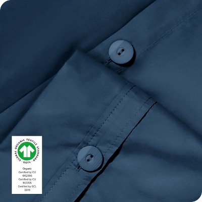 Bering Sea Twin/Twin XL Organic Cotton Percale Duvet Cover Set