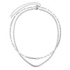 Adornia Silver Plated Tennis and Paperclip Chain Necklace Set - 4 of 4