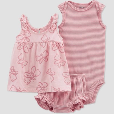 Carter's Just One You®️ Baby Girls' Butterfly Top & Bottom Set - Pink Newborn