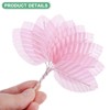 Unique Bargains Artificial Silk Wire Single Flower Leaves for DIY - 2 of 4