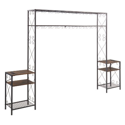 Dexmalle Queen Bed Frame with 2 Nightstands Headboards