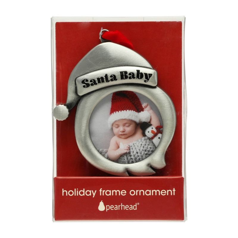 Pearhead Holiday Santa Baby Frame Ornament, 3 of 4