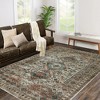 Machine Washable Area Rug Vintage Persian Distressed Area Rug Boho Throw Carpet, 5'x7' Taupe - 3 of 4