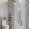 Kumasinova Triple Function Shower System Set with Tub Spout & 1.5m Stainless Steel Hose,Silver Shower Faucet Set with Valve Trim Kit - 2 of 4
