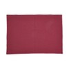 Saro Lifestyle Rustic Recycled Plaid Placemat and Napkin (Set of 8), Red - 4 of 4