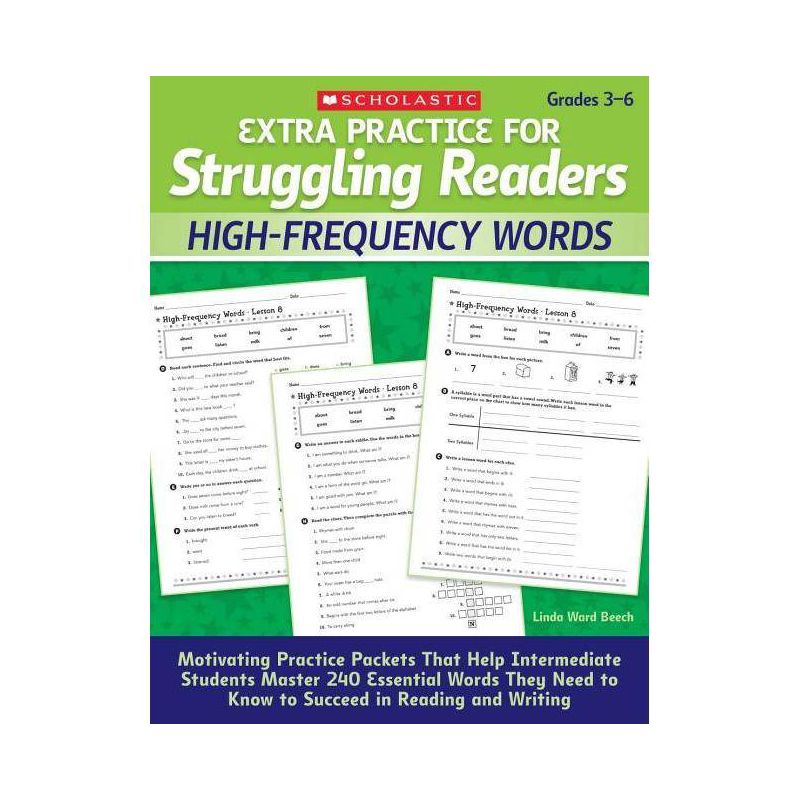 High-Frequency Words, Grades 3-6 - (Extra Practice for Struggling Readers) by  Linda Beech (Paperback), 1 of 2