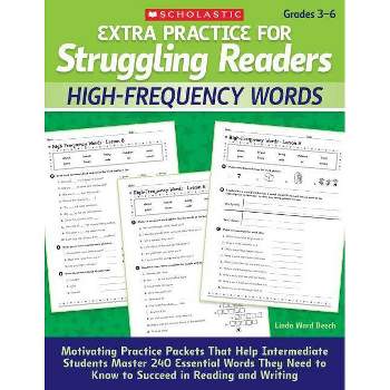 High-Frequency Words, Grades 3-6 - (Extra Practice for Struggling Readers) by  Linda Beech (Paperback)