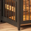 Large Dog Crate Furniture, Large Dog Kennel Indoor with 3 Adjustable Height Feeding Door, Small/Medium/Large Dog - 3 of 4