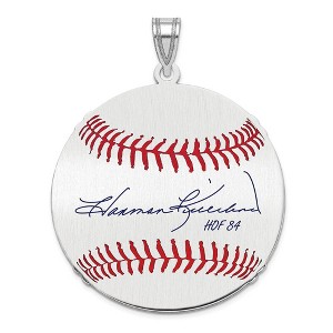Black Bow Jewelry Sterling Silver Harmon Killebrew Signature LG Enamel Baseball Pendant - 1 of 4