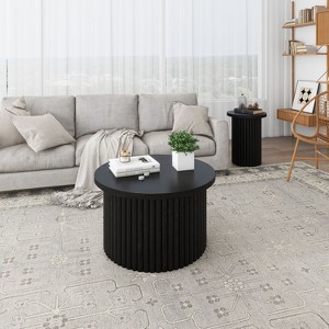 NicBex Modern End Table Set of 2,Round Coffee Table,Modern Side Tables Accent Table for Living Room,Apartment - 1 of 4