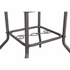Garden Elements Sienna Round Patio Dining Table, Steel Frame with Glass Top, Brown, 40" - 3 of 4