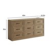 9 Drawer Wide Dresser Organizer with Charging Station, TV Stand - 2 of 4