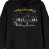 Yellowstone Dutton Ranch Forest Composition Chest Art Men's Black Sweatshirt - 2 of 3