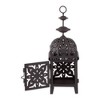 11.5" Metal Moroccan Outdoor Lantern Dark Brown - Zingz & Thingz - image 2 of 4