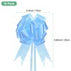 Unique Bargains Durable Big Present Bow Functional Plastic Flower Ribbon Pull Bows 10 Pcs - 3 of 4