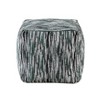 Vynxaria Cylindrical Chenille Pouf ¨C Modern Ottoman & Versatile Footstool - 3 of 4