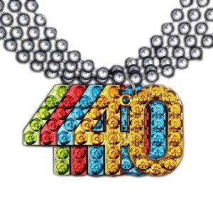 Magic Matt’s Brilliant Blinkys 40 Charm on Beads Happy Birthday Bead Necklace Assorted Pack of 12 Unlit - 1 of 1