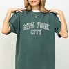 Simply Sage Market Embroidered New York Varsity Garment Dyed Tee - 2 of 4