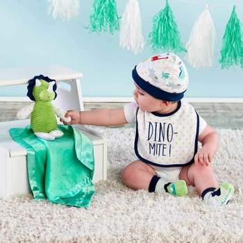 Baby Aspen Dinosaur 5-Piece Welcome Home Gift Set | BA11098NA
