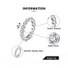 Eternity Bridal Wedding Band Ring for Women Cz Sterling Silver Ginger Lyne Collection - 4 of 4